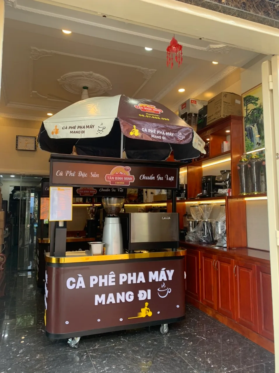Bán xe cafe mang đi